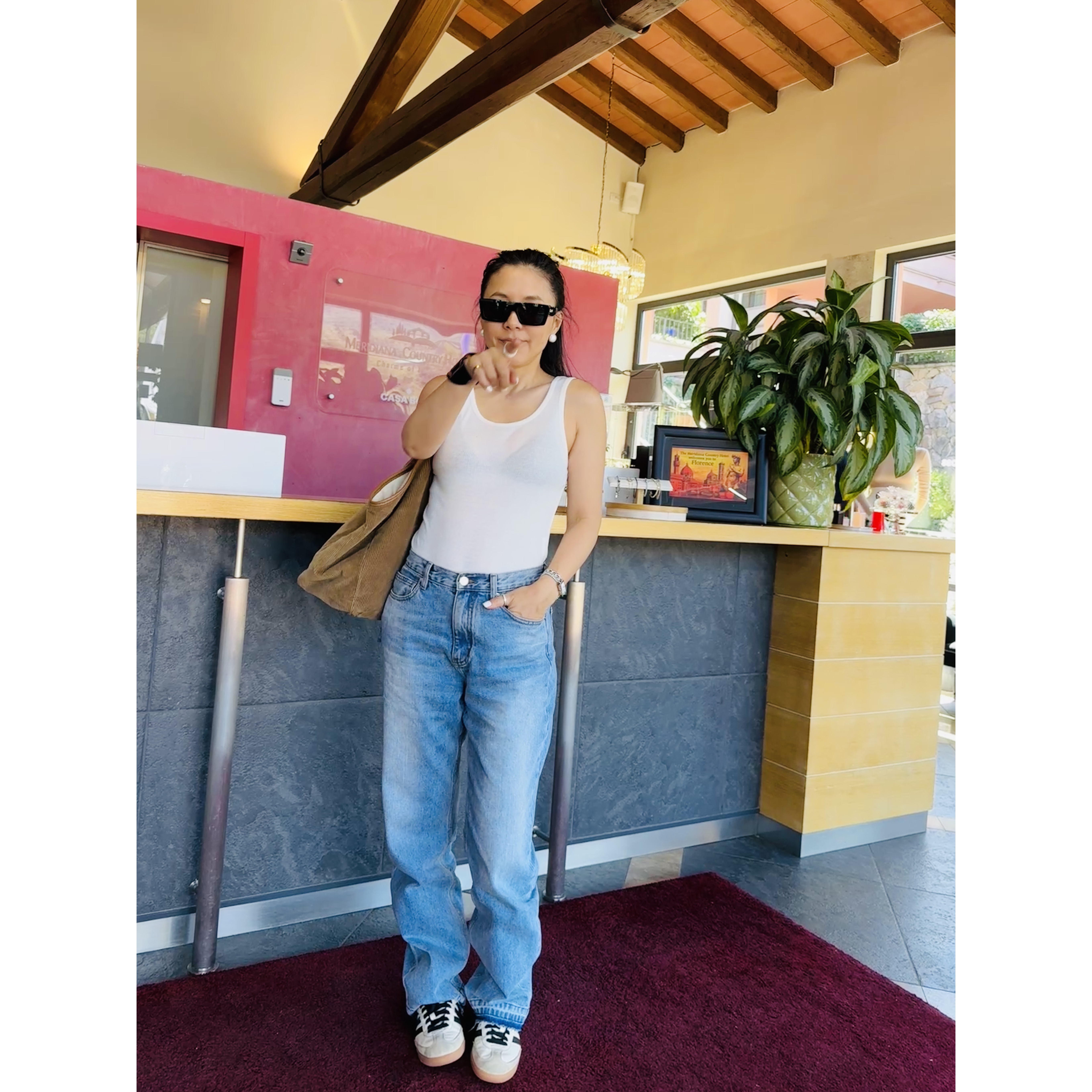 毛边显瘦直筒牛仔裤女夏