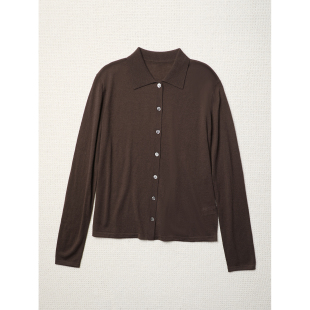 胶囊衣橱 经典 开衫 TOWN 纯羊绒翻领针织衫 春夏 系列 TANG 款