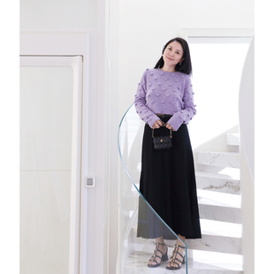 百搭立体挺缝 極简线条感经典 精妙剪裁羊毛长半裙 TOWN自制 TANG