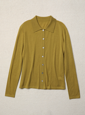 TANG TOWN 春夏“胶囊衣橱”经典款系列 纯羊绒翻领针织衫/开衫