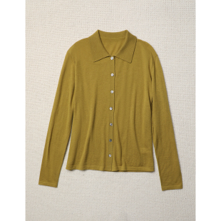 胶囊衣橱 经典 开衫 TOWN 纯羊绒翻领针织衫 春夏 系列 TANG 款