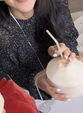 TANG TOWN自制 上身自带“时髦光环”棉混纺黑银丝精致时装针织衫