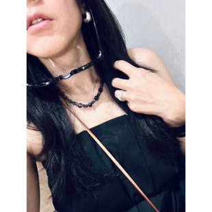 碰撞 TANG 大溪地与紫水晶 银曜石 轻奢小众百搭项链 TOWN