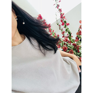 羊毛混纺连袖 TANG 破格单调尽显艺术美感 自制 松紧调节上衣 TOWN