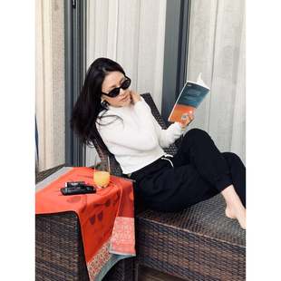 针织衫 风格 毛衣 TOWN自制复古粗针手钩感立体肌理花织造时装 TANG