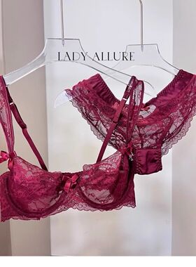 包邮新款雅妮法式紫色纯色性感蕾丝内衣女超薄透气纯欲风文胸套装