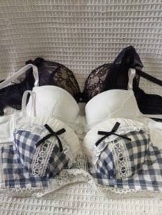 大码34/75A日韩内衣文胸有钢圈聚拢刺绣蕾丝多扣无插垫杂款