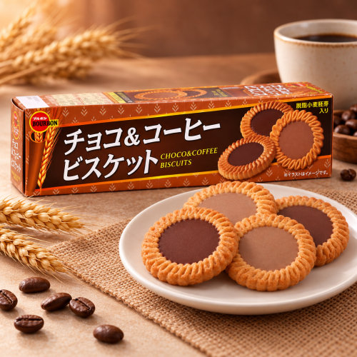 日本进口布尔本咖啡巧克力夹心饼