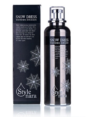 韩国stylenara snow dress全身冷白皮身体素颜霜乳液自然白不沾衣