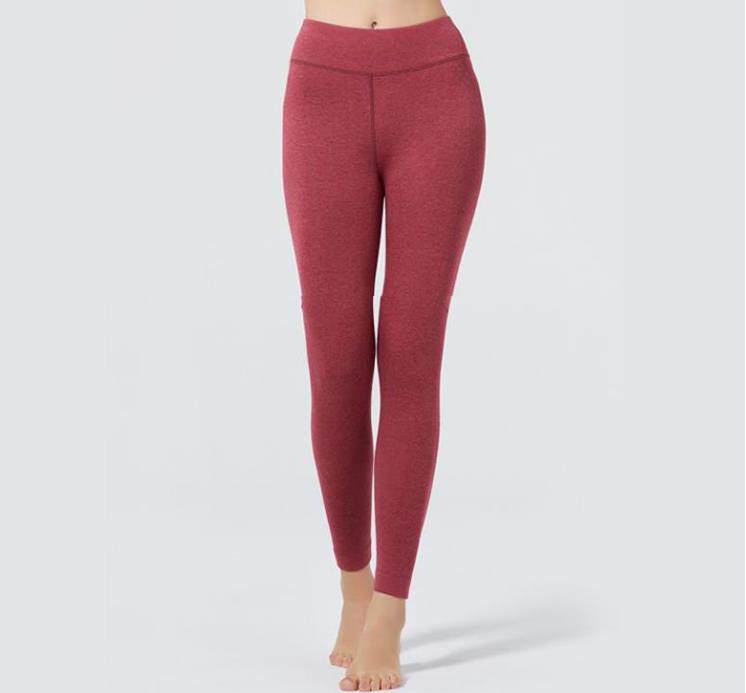 潘美格秋冬女双面加绒薄绒3A柔软亲肤保暖护膝贴片秋裤子打底裤