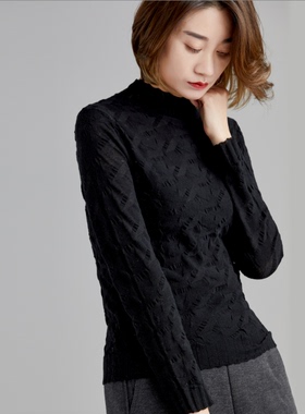 纱织【云端体感】长袖针织衫时尚120织慵懒风打底衫调整型LX22922