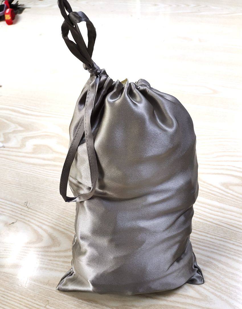 真丝绸收纳袋抽绳束口袋桑蚕丝首饰品袋化妆品袋旅游携带迷你