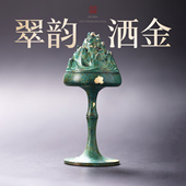 复刻博山炉铜香炉家用室内熏香炉沉香香薰炉香篆炉盘香炉茶桌摆件