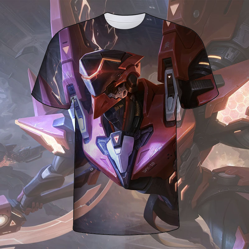 王者荣耀绛天战甲凯衣服短袖t恤男女装夏装中小学生青少年t恤上衣