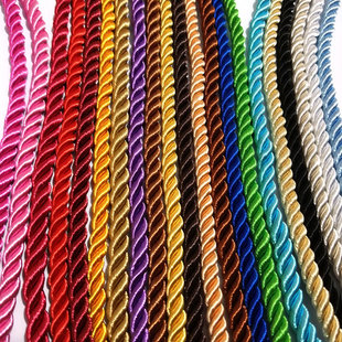 5米DIY手工制作 连接绳 手袋绳 三股绳 扭绳子 5MM 涤沦绳 29966