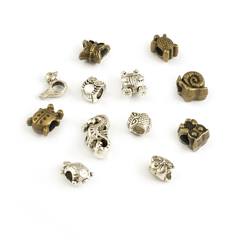 DIY复古合金配件 香巴拉手链 手链串珠 手链配件 大孔珠 16201
