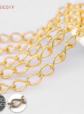 Diy饰品链条项链手链耳环发饰头饰配件铜链3.1MM延长链尾链23562