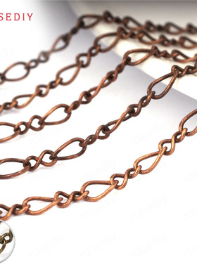 Diy饰品链条项链手链耳环发饰头饰铜链流苏链8字批花子母链20259