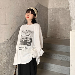Real price loose Print Long Sleeve T-Shirt