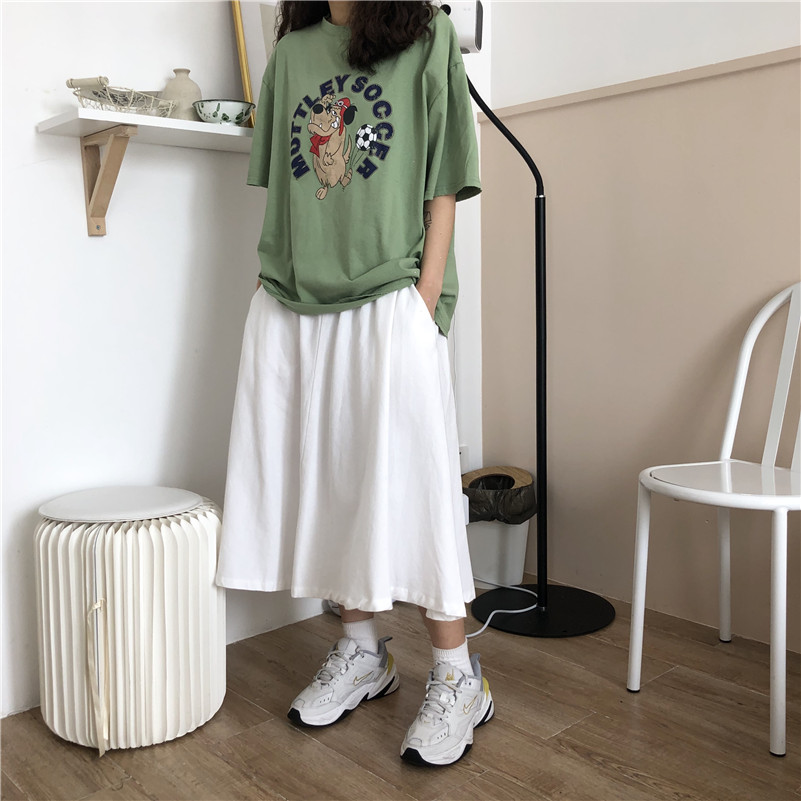 Real price ~ loose and versatile elastic waist skirt