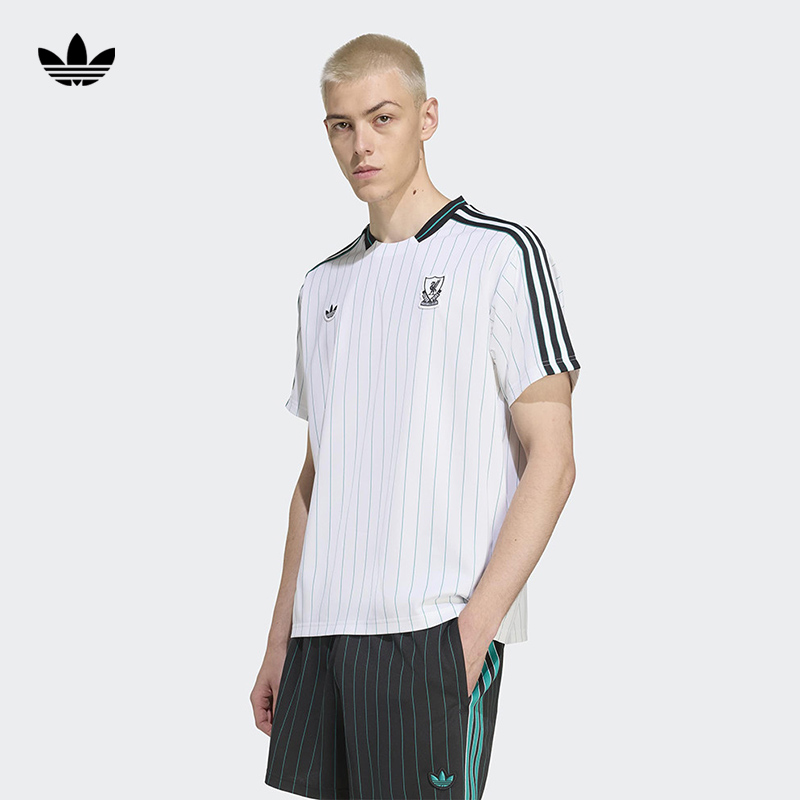 Adidas三叶草利物浦球衣复古短袖
