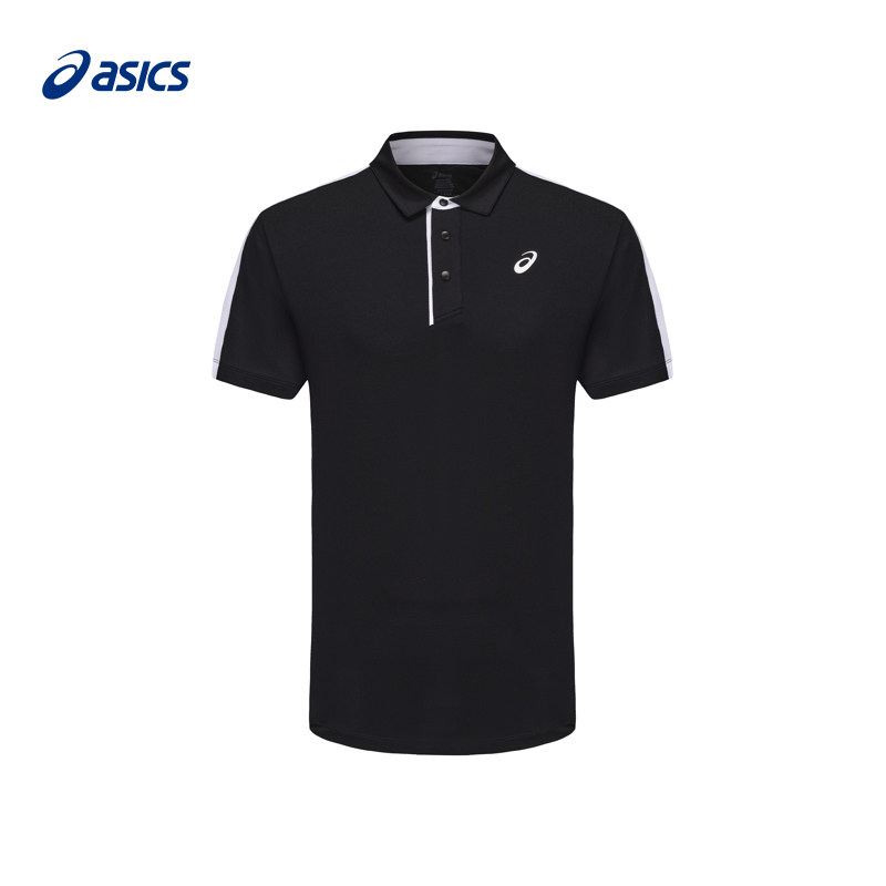Asics亚瑟士网球服男26新款运动POLO衫快干短袖透气上衣2041A405 - 实物图