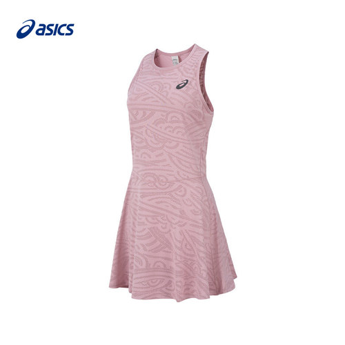 Asics亚瑟士网球服女26法网球星同款运动连衣裙背心裙内置底裤