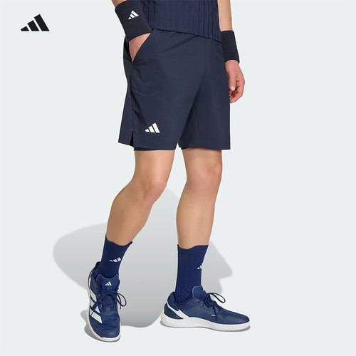Adidas阿迪达斯网球服男26法网吴易昺兹维列夫同款运动短裤KB3441
