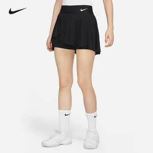 nike耐克网球裙女23新款运动短裙子百褶裙宽腰带底裤防走光DR6850