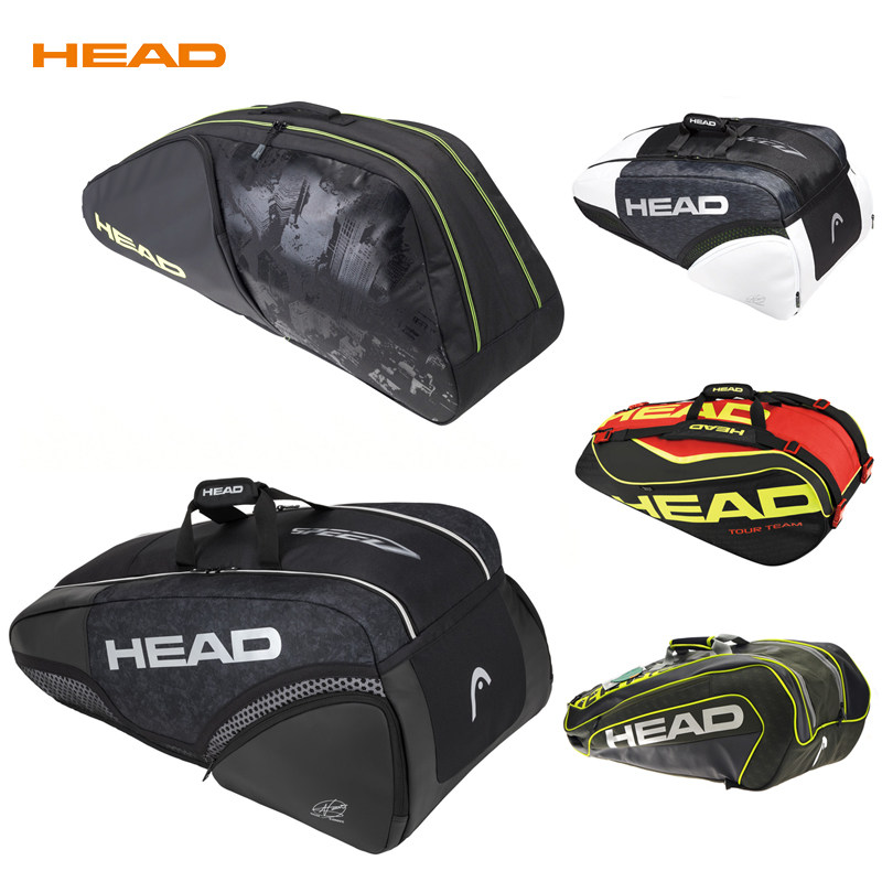 head海德网球包小德签名款9支装6支装大容量网球拍包双肩网球包