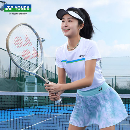 YONEX尤尼克斯羽毛球服yy25女款网球服短袖速干T恤训练运动服