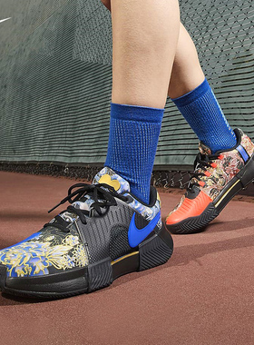 Nike耐克网球鞋女大坂直美Osaka 法网Zoom气垫鸳鸯运动鞋FN4772