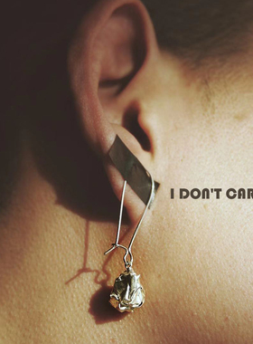 银耳坠/揉成纸团的情书/musa独立设计/性冷淡风/银耳钩