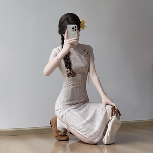 可以上班穿 少女2026新款 旗袍女夏小个子改良年轻款 忆南栀新中式