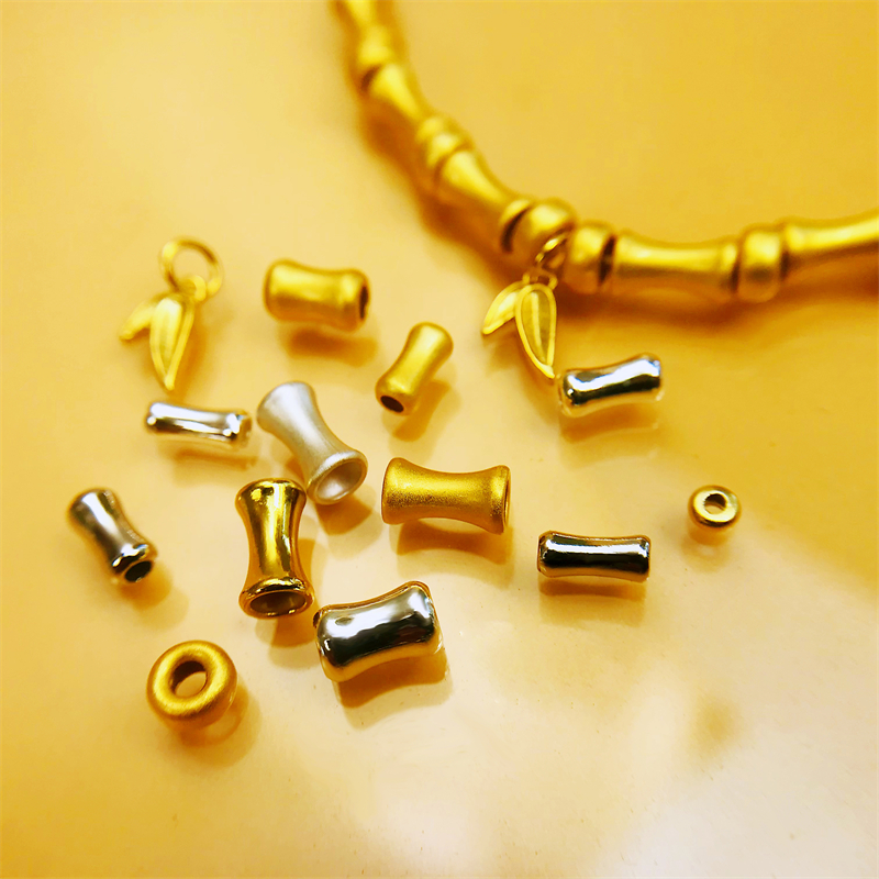 竹节配件DIY925银直管子