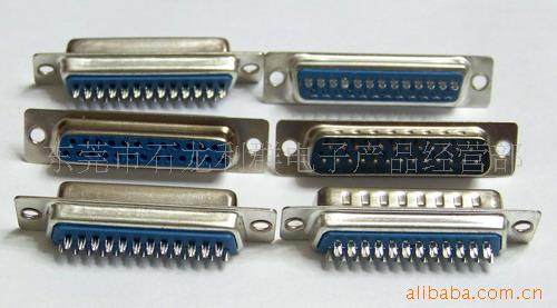 供应 DB头连接器 25针二排公母座焊线插板 全店混批