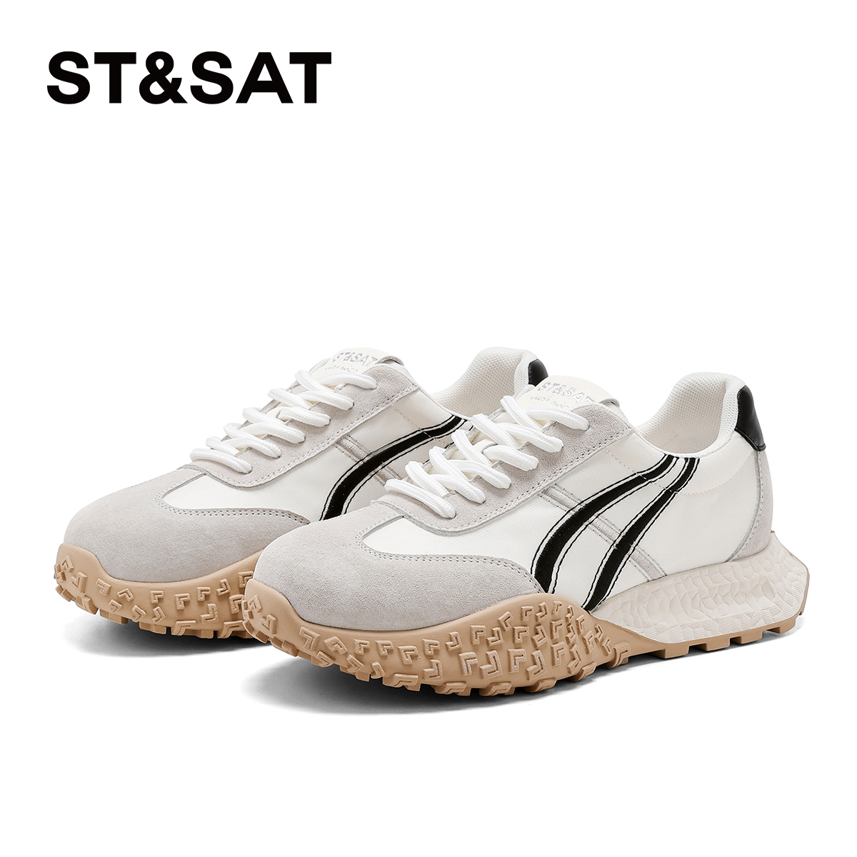 星期六复古厚底增高休闲德训鞋