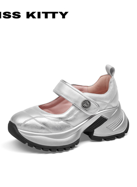 KISSKITTY春秋芭蕾运动玛丽珍鞋厚底增高浅口单鞋女SA65118-61