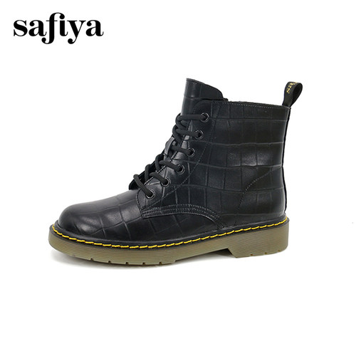 索菲娅时尚百搭厚底户外马丁靴女