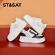 St&Sat 女SSC11120G2 运动休闲单鞋 星期六春秋增新款 高厚底小白鞋