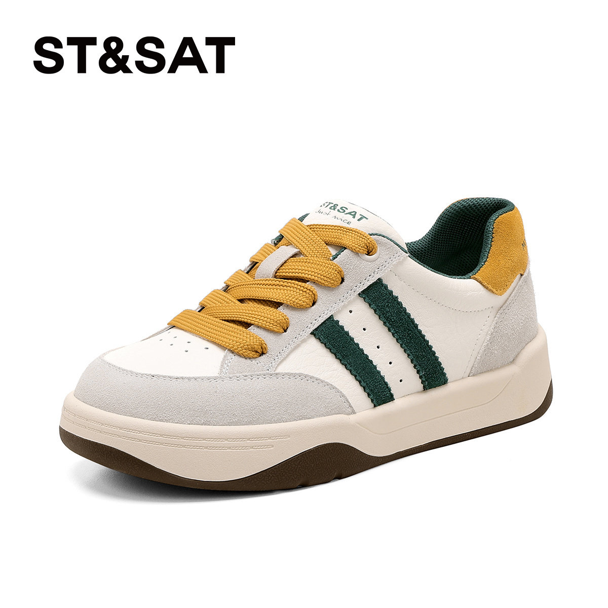 St&Sat/星期六春秋厚底德训鞋休闲板鞋系带运动单鞋女SSE1112CD9,女鞋,德训鞋,淘宝优惠券,粉丝福利购,淘宝优惠卷