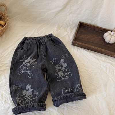 不二妈冬款加绒牛仔裤保暖洋气