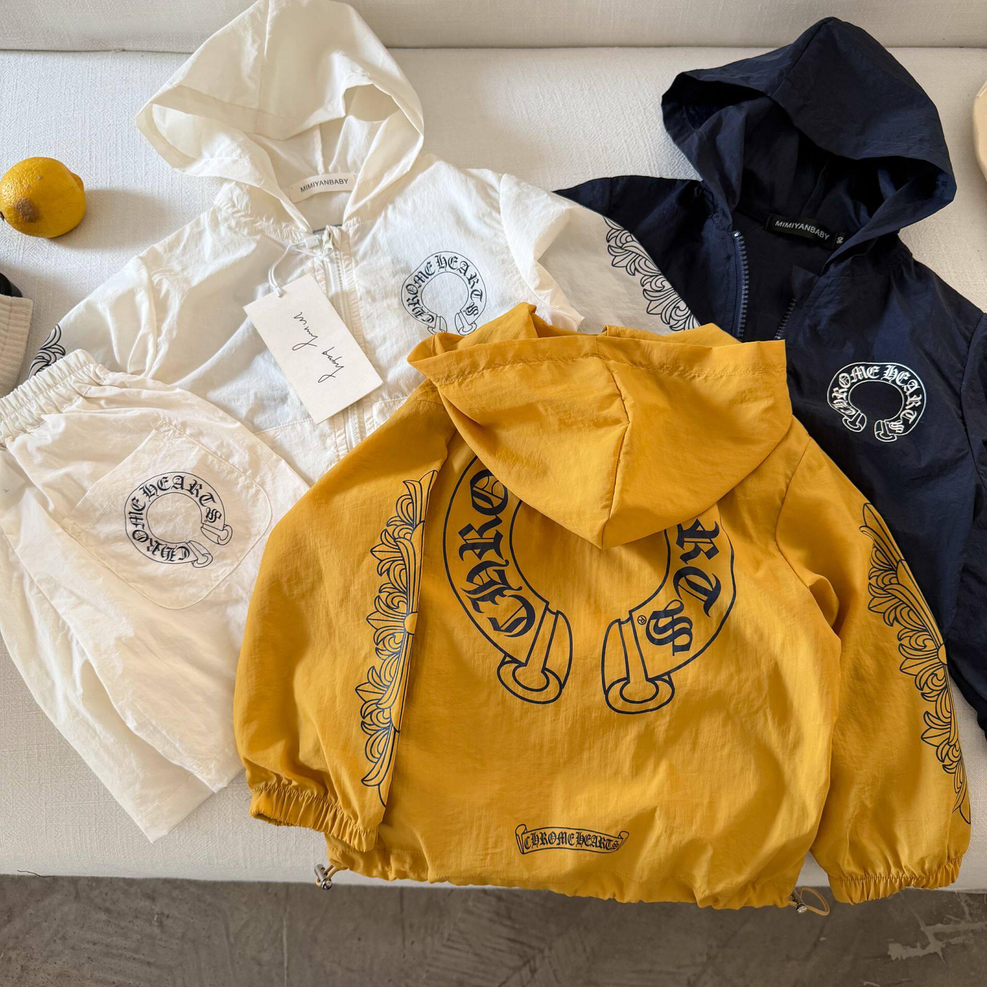 儿童防晒衣套装男夏季2026款小童外套长袖宝宝防晒服两件套女薄款