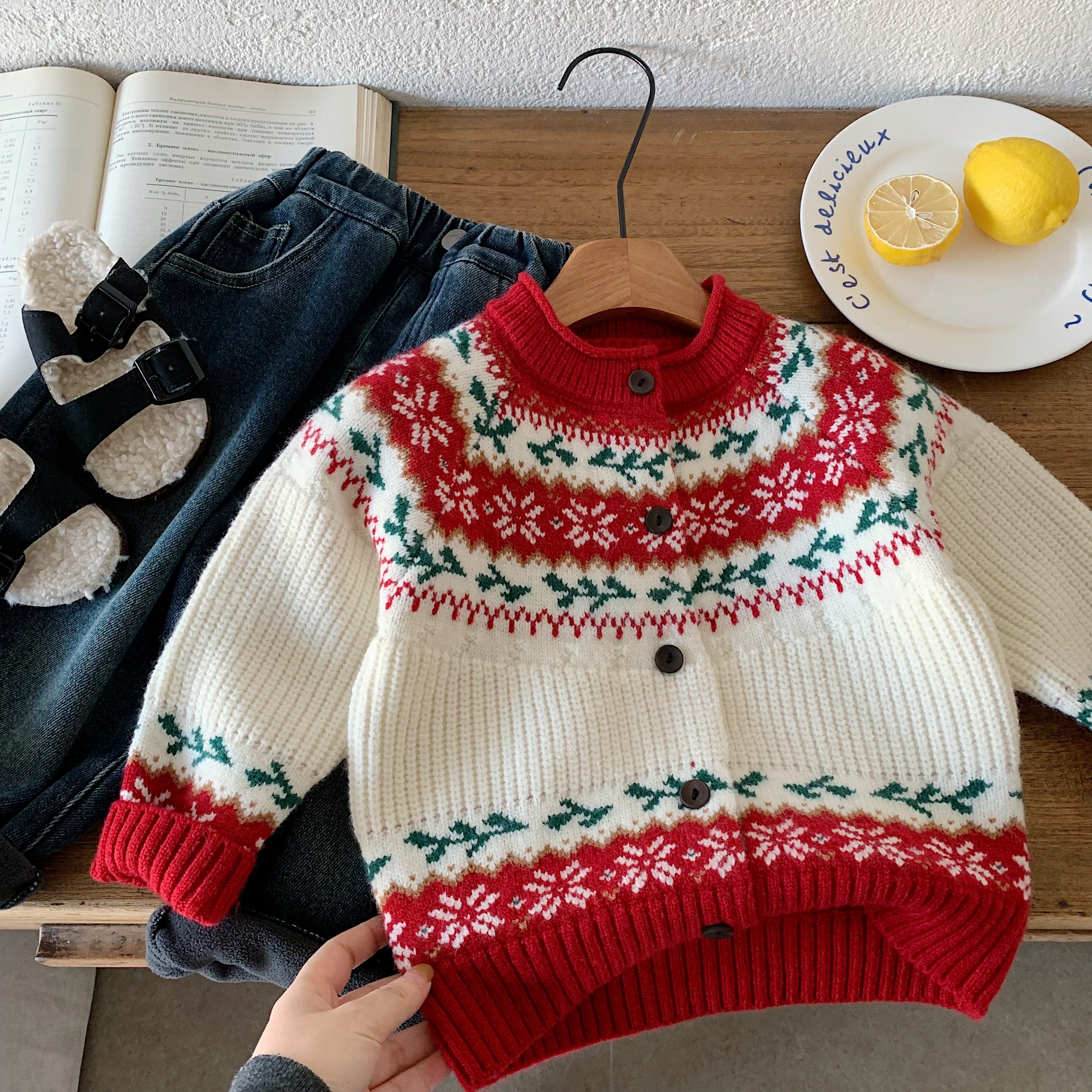 儿童开衫毛衣男女童加厚针织衫2025冬季新款宝宝卡通提花外套保暖,童装/婴儿装/亲子装,毛衣/针织衫,淘宝优惠券,粉丝福利购,淘宝优惠卷