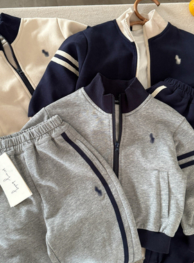 儿童卫衣套装男2026春秋新款中小童潮牌卫裤宝宝运动两件套女洋气