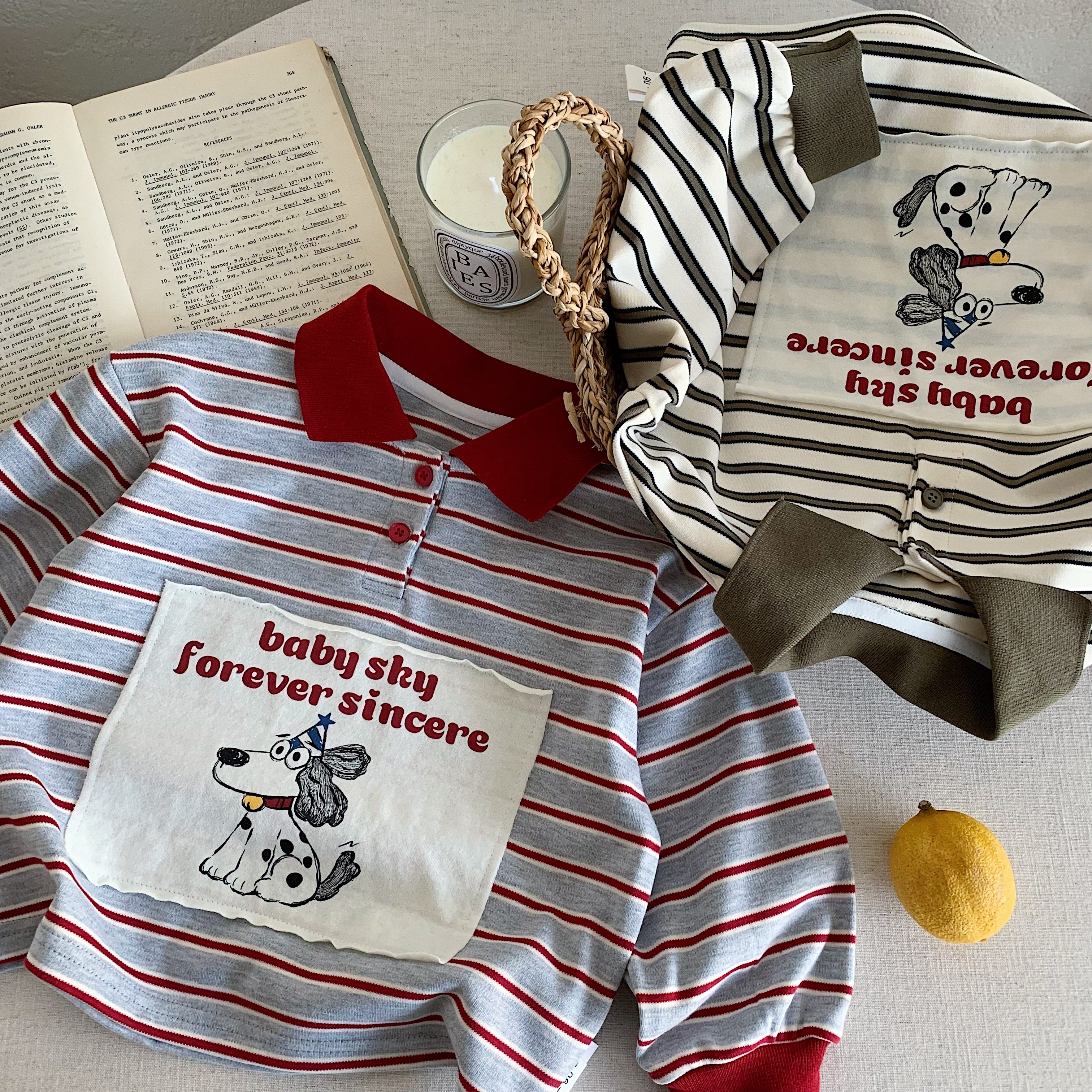 儿童POLO衫男春季2025新款小童条纹上衣纽扣宝宝卡通打底衫女洋气,童装/婴儿装/亲子装,儿童POLO衫,淘宝优惠券,粉丝福利购,淘宝优惠卷