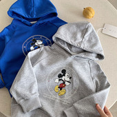 纯棉宝宝卡通外套女洋气 小童套头帽衫 儿童连帽卫衣男春季 2026新款