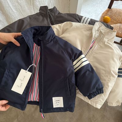 不二妈男童保暖棉衣冬季夹棉贴标