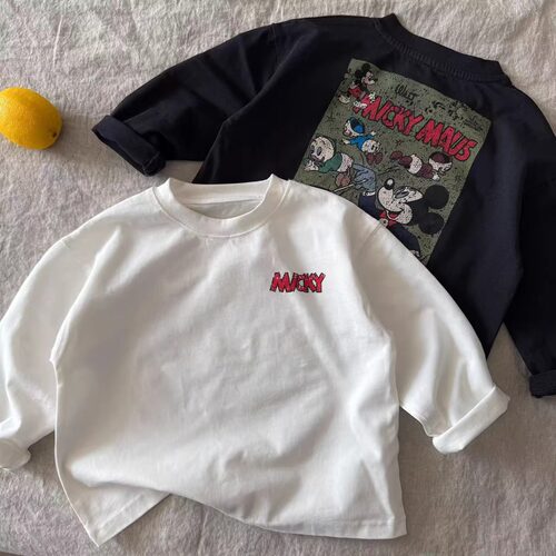 不二妈长袖T恤秋季卡通圆领百搭