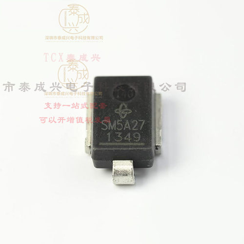 SM5A27HE3/2D VISHAY(威世) 40V-夹子-55A（8-20μs）-Ipp-TVS-二